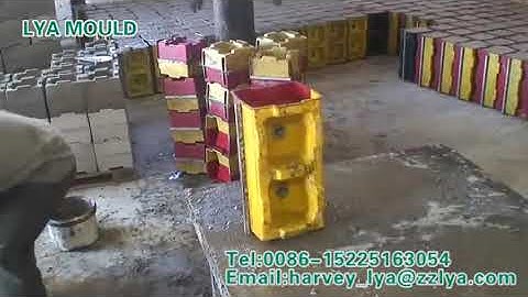 interlocking hollow concrete block molds for sale