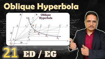 Oblique Hyperbola in Engineering Drawing | Engineering Curves | Engineering Funda