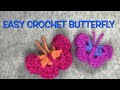 Easy crochet butterfly