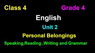 grade 4 English-unit 2/class 4 English/unit 2/English class 4