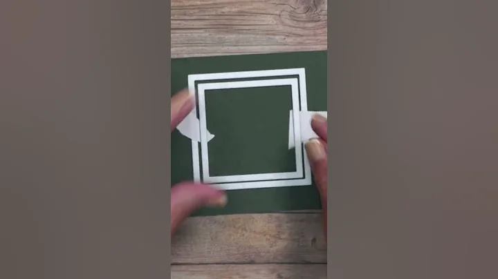 Handmade Card Hack: Make A Frame For Your DIY Cards #shorts