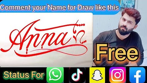 Anna Name Signature Calligraphy Status | How to Cursive write with cut Marker #anna @anna