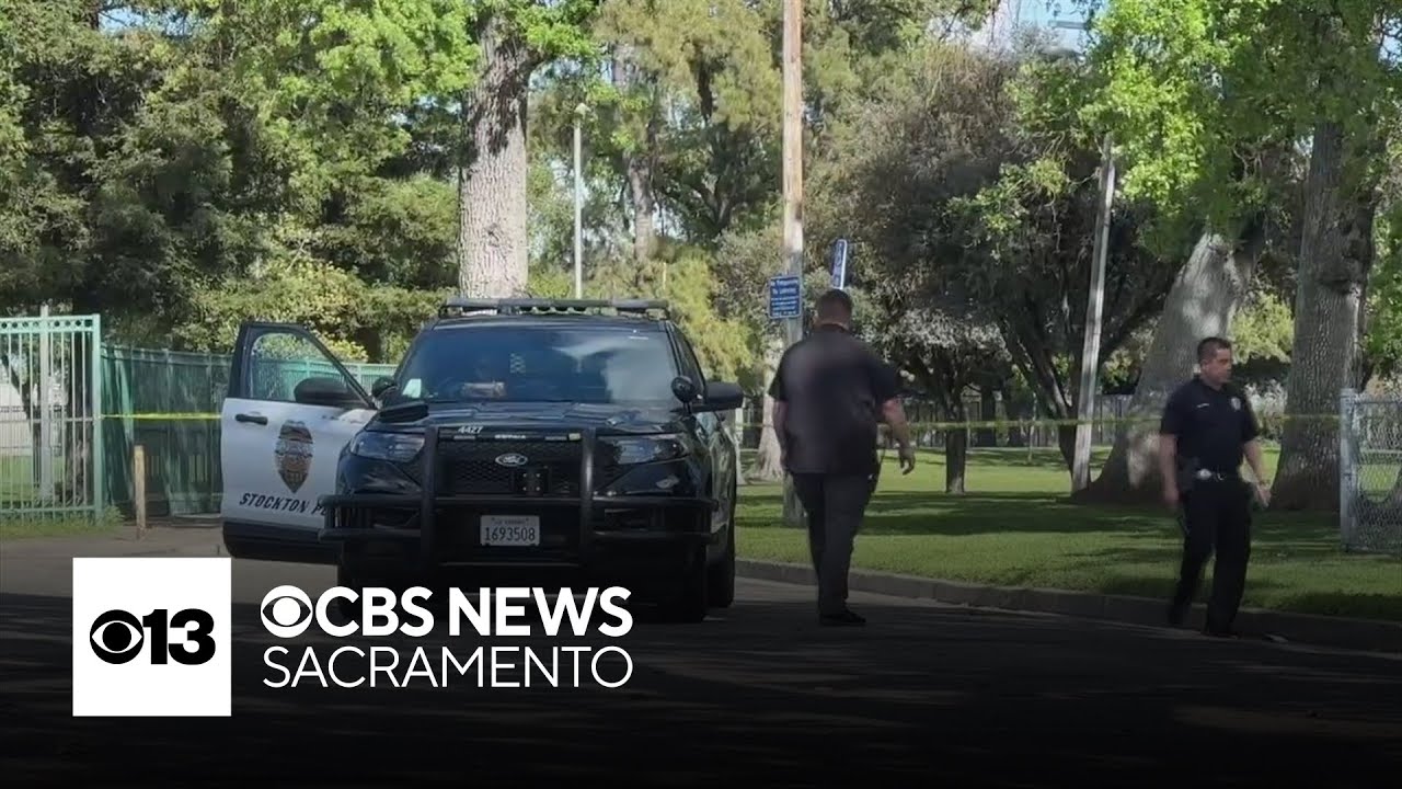 Police investigate deadly shooting at Oak Park in Stockton - YouTube