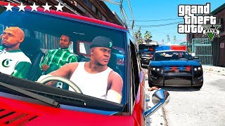 ГАНГСТЕР СПАСАЕТ КОРЕШЕЙ ОТ ПОЛИЦИИ!! - GTA 5 РЕАЛЬНАЯ ЖИЗНЬ ФРАНКЛИНА #2 (ГТА 5 МОДЫ)