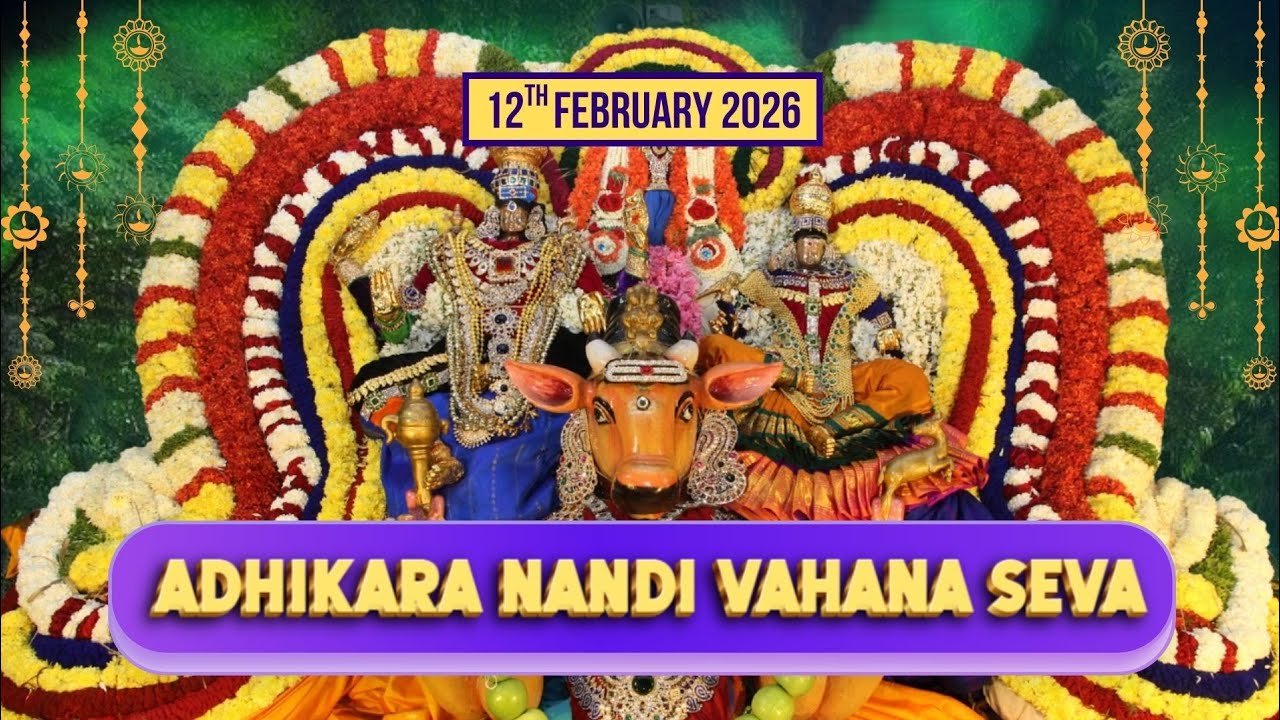 Adhikara Nandi Vahanam||Kapileshwara Swamy Brahmotsavam||12.2.26||Kapilateertham||TTDWV