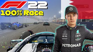 F1 22 - Let's Make Russell World Champion #1: 100% Race Bahrain