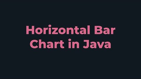 Horizontal Bar Chart | Java Program