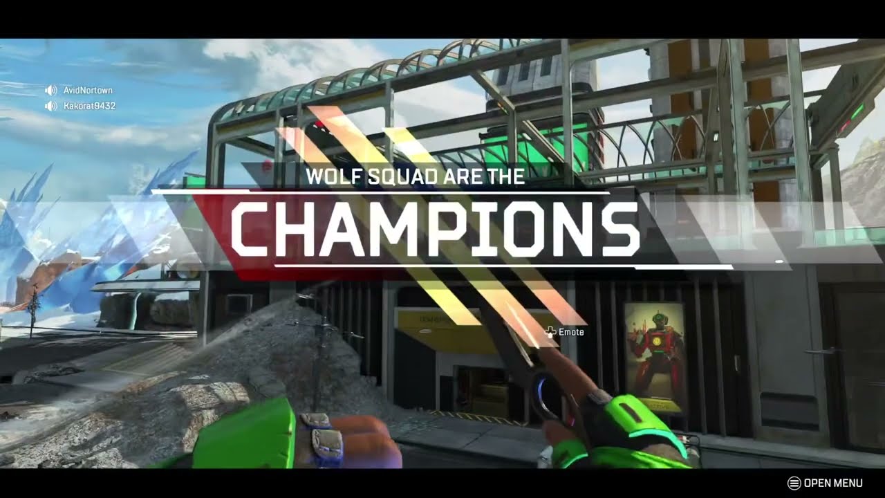 Apex Gun Run FANTASTIC Finish Vantage 4 Kill Comeback Long Throwing