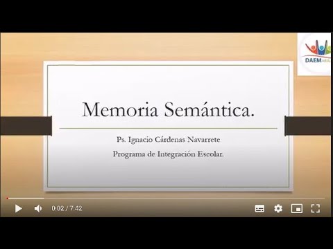 Video: ¿Cuáles son algunas de las características de la memoria semántica?