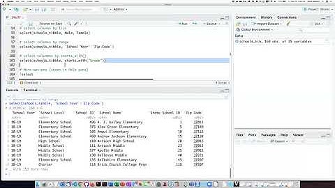 014f Subsetting columns using select()