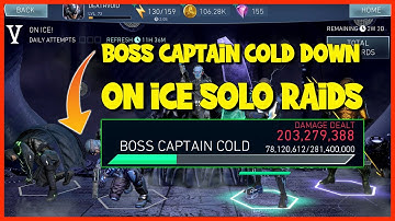 Boss Captain Cold Down  Injustice 2 Mobile  On Ice Solo Raids