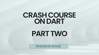 Crash course on Dart Part Two Crash Course In Asynchronous Javascript Part 2 Dev