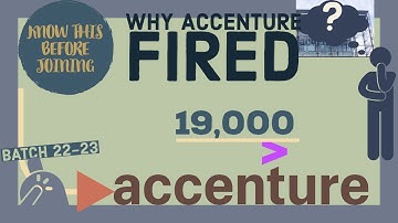 Accenture fired 19000 employees |Layoffs in service based company |billable and non-billable