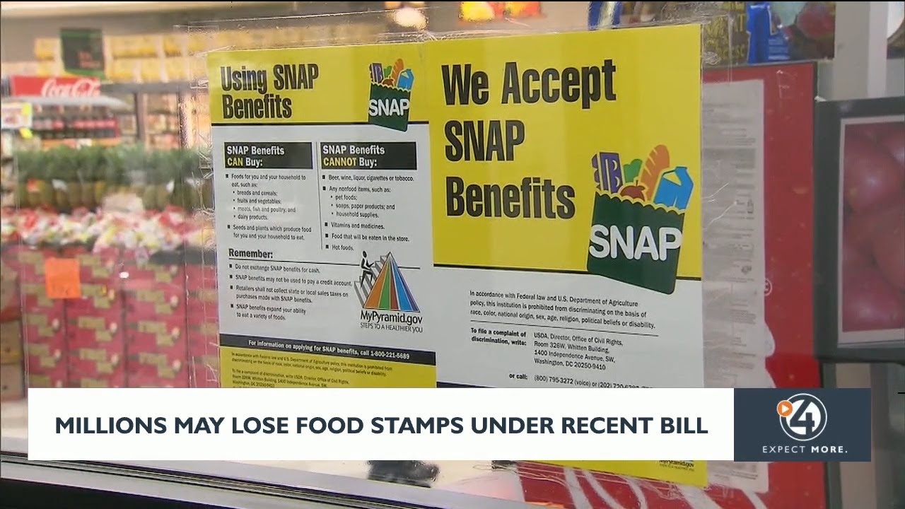 Millions may lose food stamps under recent bill - YouTube