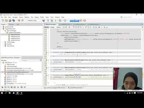 Tutorial Navigasi Jmenuitem, Jbutton, JLabel, Jradiobutton, Jcombobox di netbeans