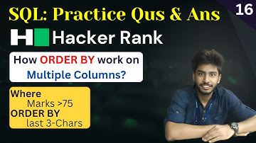 16) Higher Than 75 Marks | Hackerrank sql questions | SQL | sql tutorial | sql full course