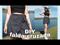 DIY FALDA CRUZADA - cómo hacer una FALDA ENVOLVENTE con volados *PASO A PASO