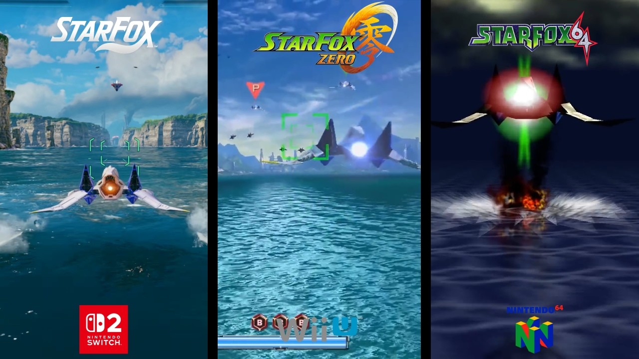 Star Fox Switch 2 vs Zero vs 64 Graphical Comparison - YouTube