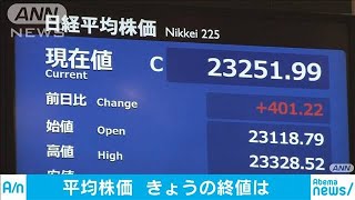 株価、400円超↑今年の最高値更新　終値は2万3251円(19/11/05)