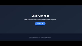 Live Coding: Learn Responsive Portfolio Contact Page Design | using HTML & CSS
