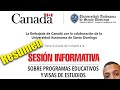 Programas Educativos y Visa de Estudio Canadá