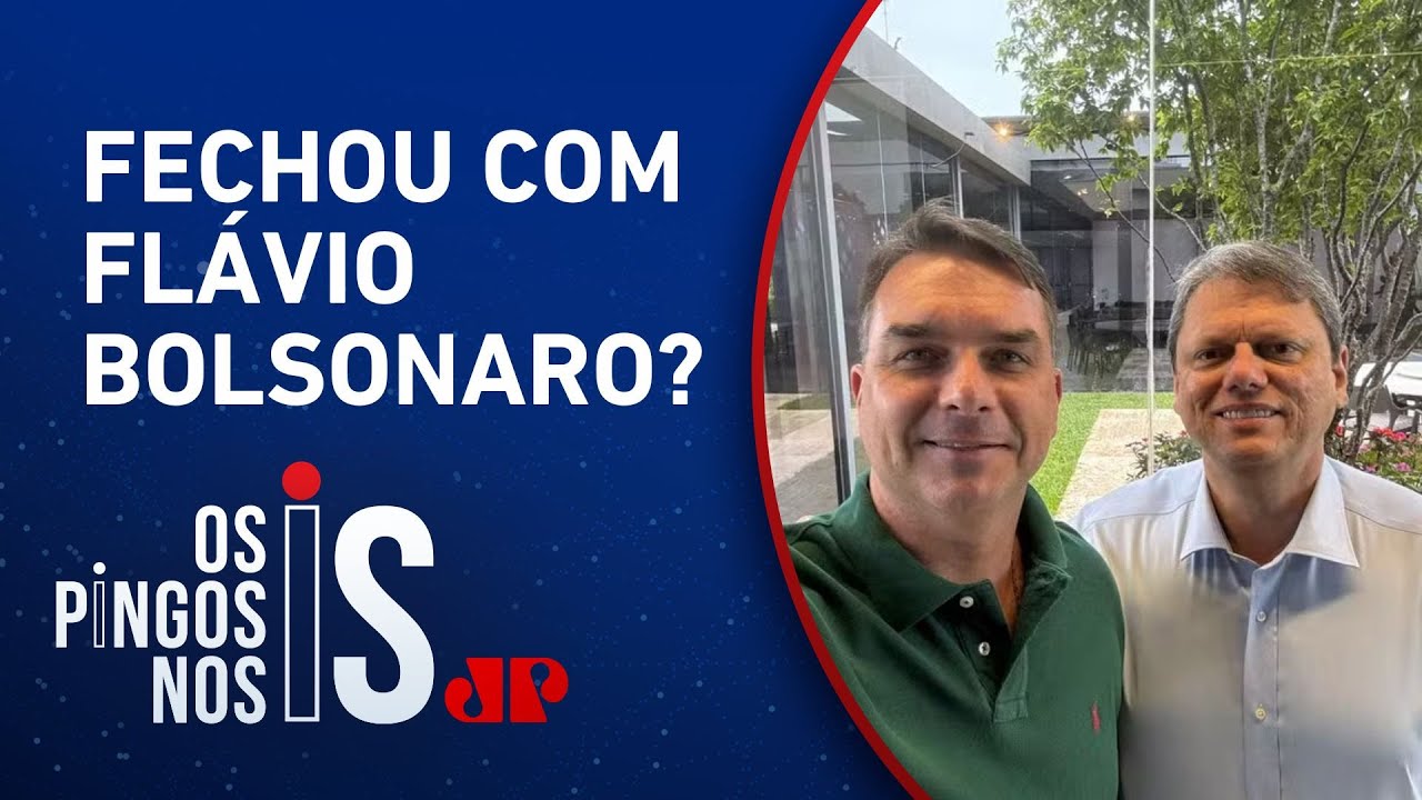 Recado à direita? Tarcísio declara apoio a Flávio Bolsonaro e descarta renúncia