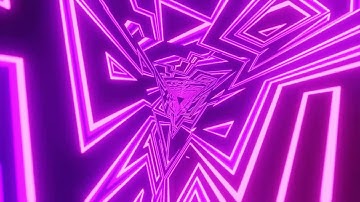 VJ LOOP NEON Bokeh Pink Purple Triangle Calming Abstract Background Video RGB Gaming Light