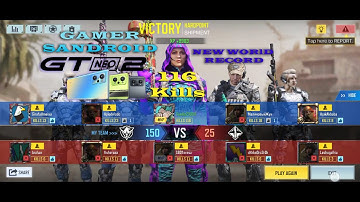 CODM 116 Kill |Best Game Play Ever| Hardpoint| New world Record |Gamer Sandroid| thriller Mach