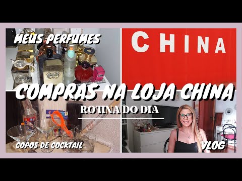 Rotina do dia - Compras na Loja China - Copos de Cocktail para o café - Meus Perfumes   * Vlog *