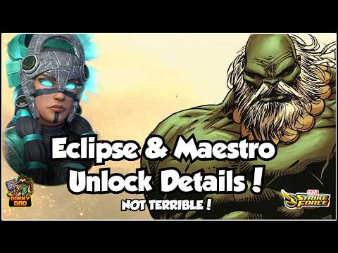 Eclipse and Maestro Unlock Details! | Not As Terrible As I Thought! | Marvel Strike Force | MSF