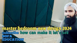 Master bed new design 2024|new design bed 2024|how can make it let's see