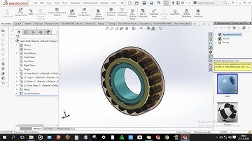 How to design Taper Roller bearing in solidworks