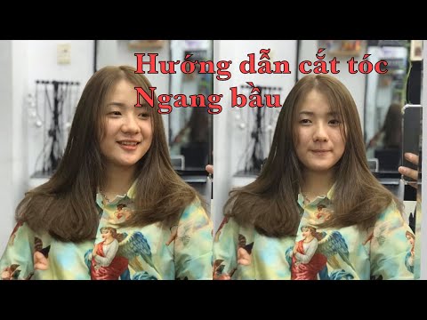 Hướng dẫn cắt tóc ngang bầu và kẹp tạo kiểu