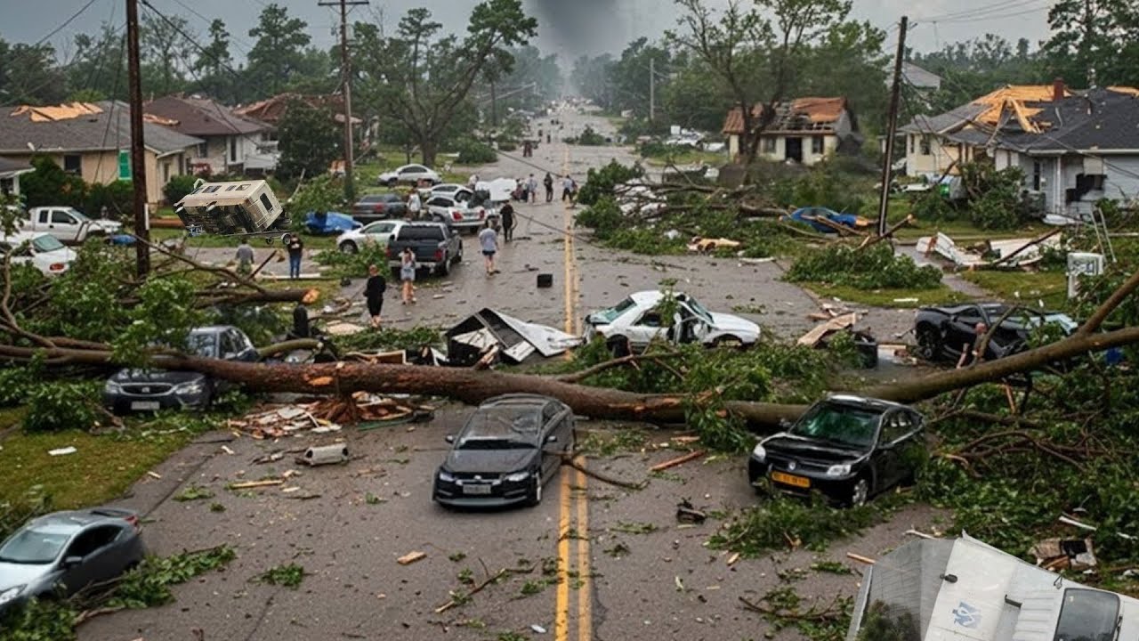 Chaos in Illinois today! Storm Tornado Destroys Homes, Cars in Belvidere! Trees down, power outages!