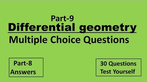 #differential_geometry_mcq #part_9 #pg_trb_maths #polytechnic_trb_maths