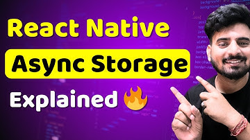 React Native Complete AsyncStorage  #22 🔥 | Engineer Codewala