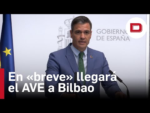 Sánchez anuncia que en «breve» se convocará la llegada provisional del AVE a Bilbao