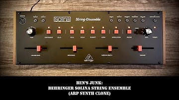 Oddity Archive: Episode 290.8 – Ben’s Junk: Behringer Solina String Ensemble (ARP Synth Clone)