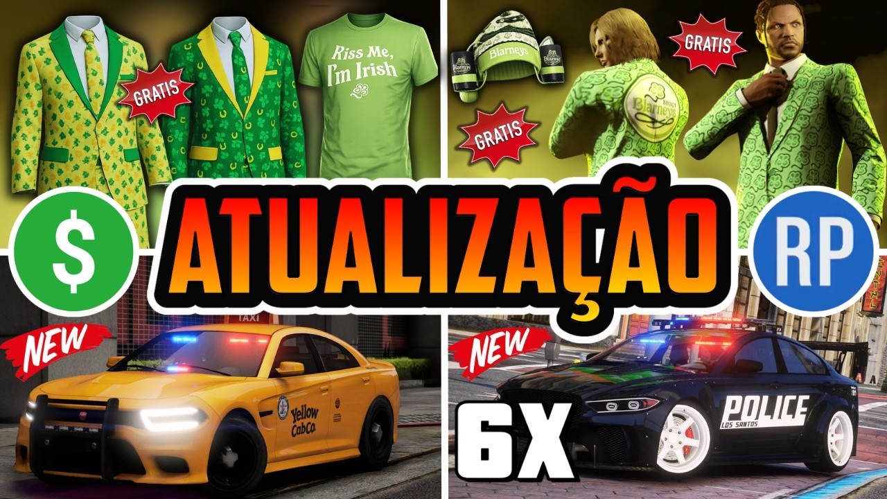 🔥 GTA Online Atualização Semanal: A MELHOR DO GTA5! NOVOS Carros Policiais, NOVO DLC, 6X GTA$ e MAIS