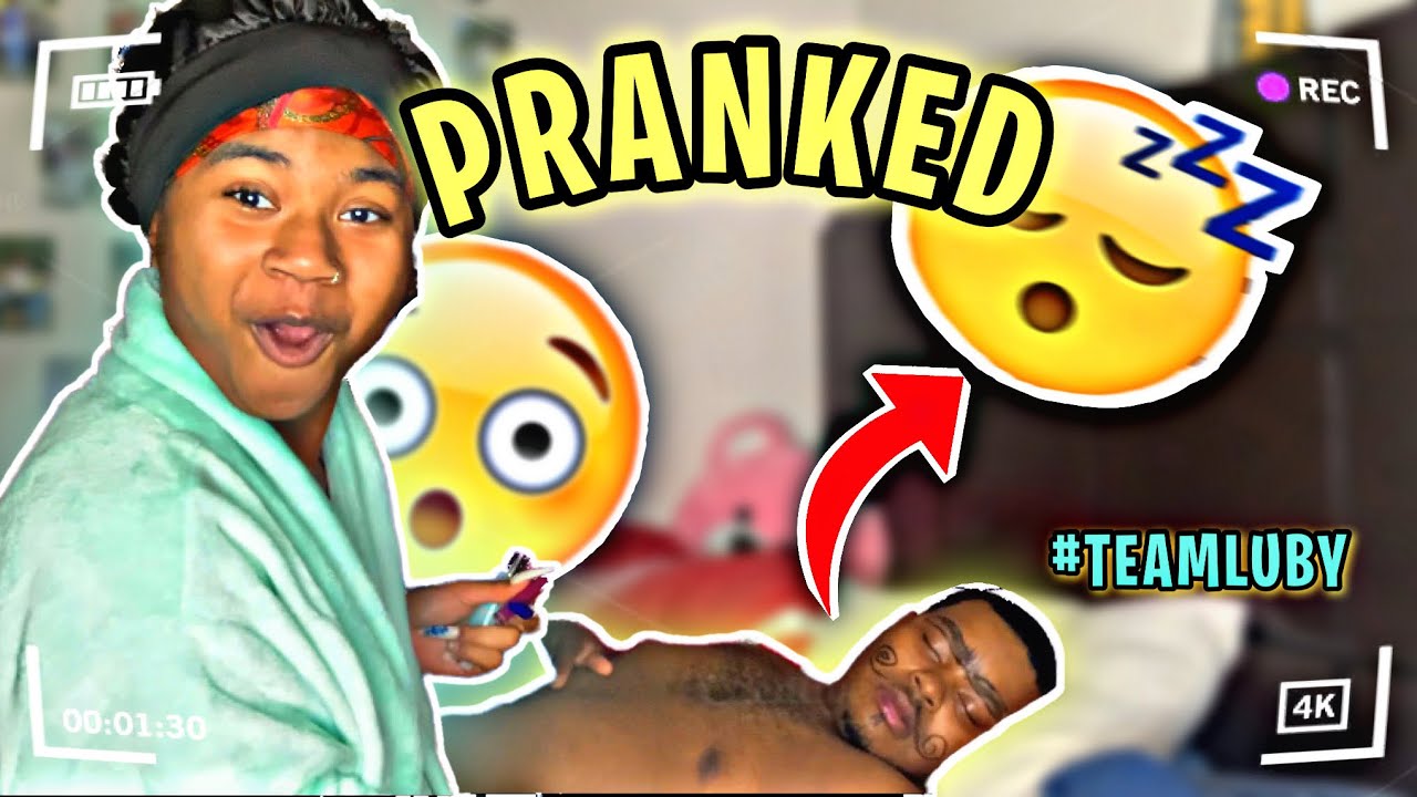 Playing With My Boyfriend While He Sleep *Hilarious* - YouTube