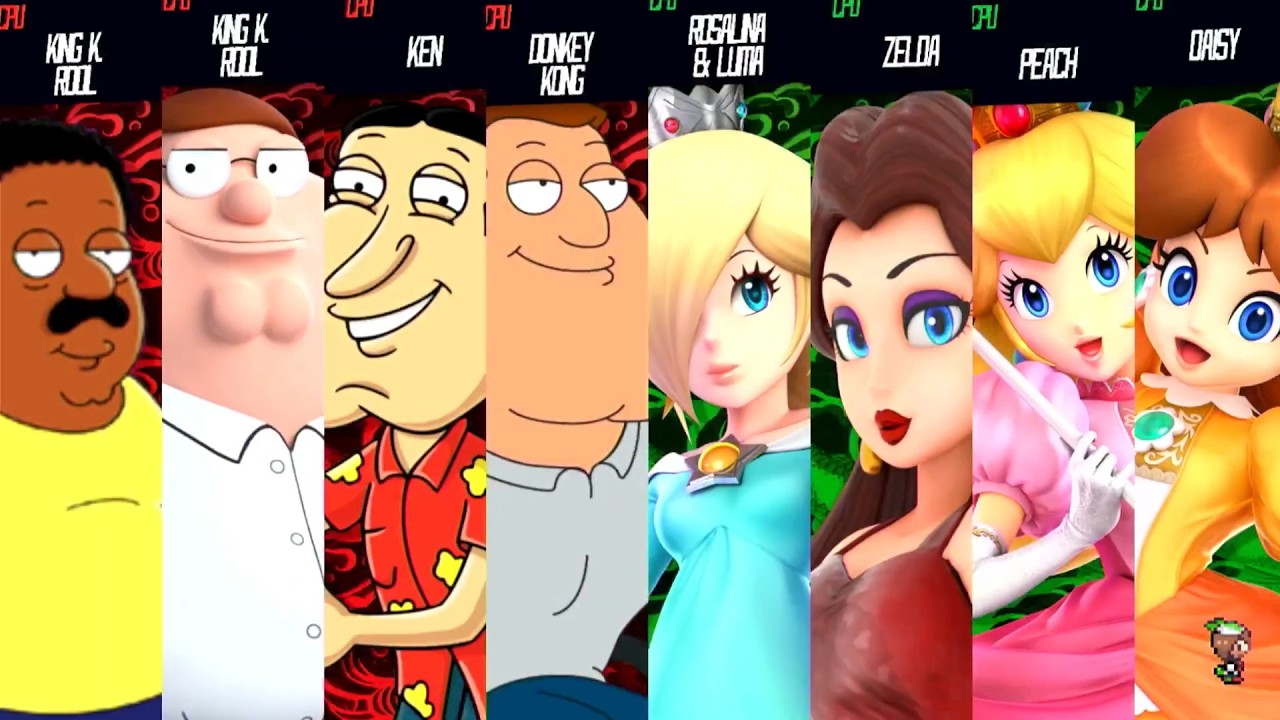 Family Guy Vs Nintendo Princess - Requested Smash Battle