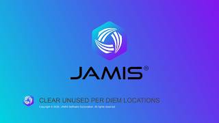 Clear Unused Per Diem Locations | JAMIS Prime