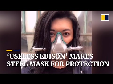 ‘Useless Edison’ makes steel mask due to the shortage over coronavirus outbreak