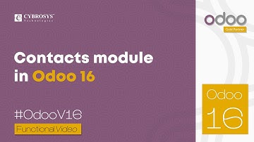 Contact Module in Odoo 16 | Odoo 16 Enterprise Edition