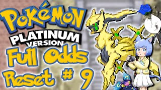 Shiny Arceus Hunt - Full Odds Soft Reset #9 - Pokémon Platinum - !points !store screenshot 3