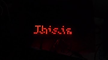 MAX7219 matrix display test