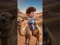 🐪 Nonu Camel Ride Adventure in Desert | Fun Desert Safari for Kids 🌵☀️ #nonutv #shortvideo #cartoon