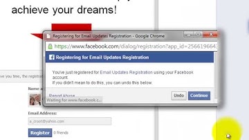 Add Aweber on your Facebook Fan Page