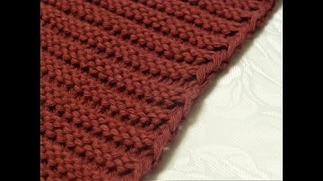 How to knit reverse ridge pattern