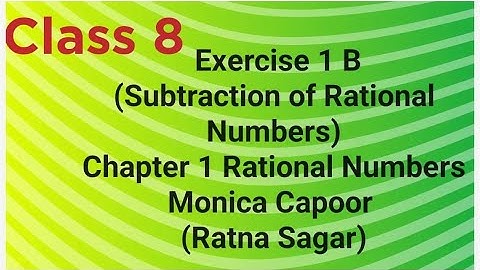 Q1-Q4 Exercise 1 B | Class 8 | Monica Capoor( Ratna sagar ) | Chapter 1